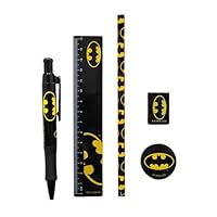 Schreibwarenset Batman, Black/Yellow