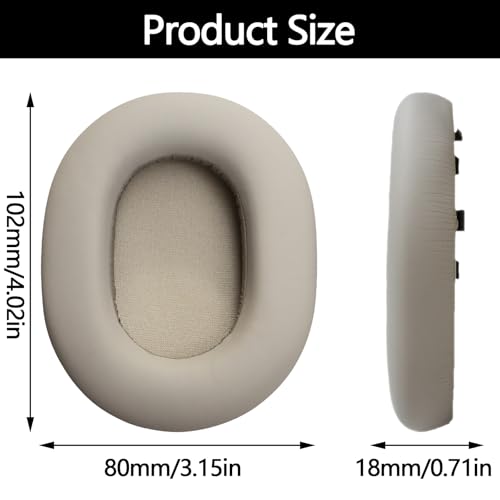 XM5 Replacement Earpads Compatible with WH-1000XM5, WH1000XM5 Headphones, Premium Apricot Protein Leather Cushions, Enhanced Noise Cancelling Memory Foam, Easy Install miniatura 5