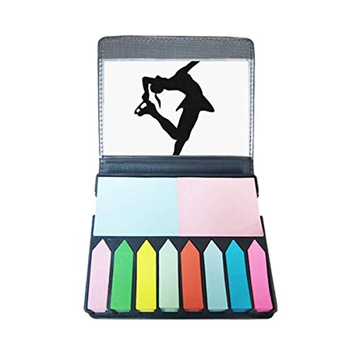 Marqueur page silhouette sport femme : colorez vos carnets de danse et patinage