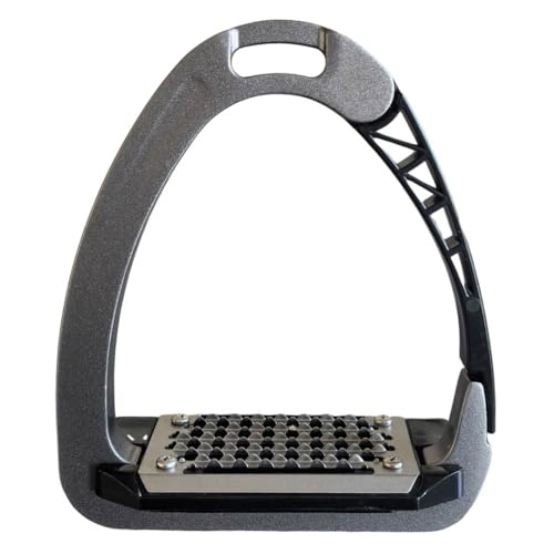 TuffRider Tech Safety Stirrups- Dark Grey-4 1/2
