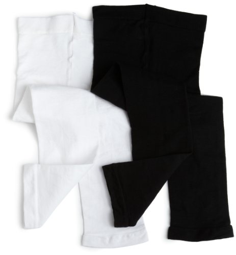 Jefferies Socks Girls 2-6X Pima Cotton Footless 2 Pack Tights