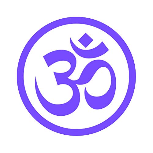 2-Pack Om Yoga Sticker Decals For Phone, Laptop, Water Bottle - Die-Cut Vinyl, 1x1 Inch