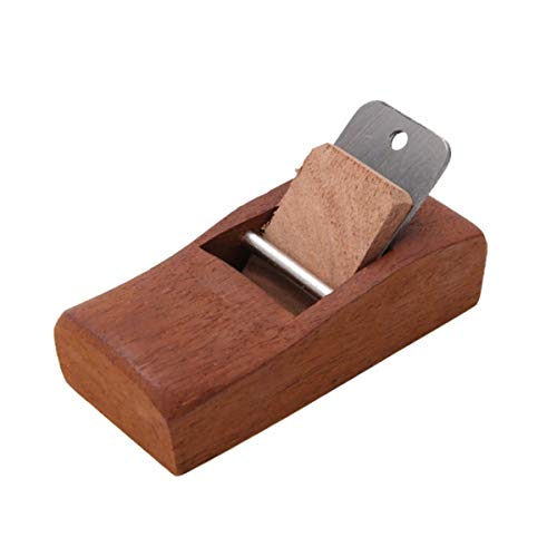 Donnagelia Mini bloque de madera plano de carpintería de mano de carpintero herramientas compacto ajustable hoja afilada Cover