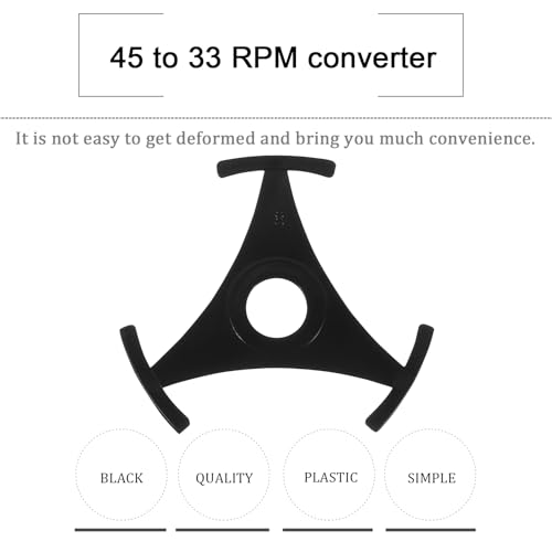 Artibetter Dreieck Vinyl Adapter Für Plattenspieler 45 Bis 33 Schallplatten Singles Mittelloch Adapter Aus Umweltfreundlichem Kunststoff 1 Stück 1.57X1.57X0.08In