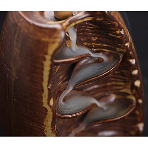 Zylbdnb Incense Burner Handmade Backflow Incense Burner, Ceramic Waterfall Incense Holder Exquisite Censer For Home Office Bedroom Yoga Decoration Incense Burner Candle Holders #TOP3