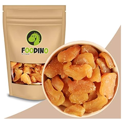 Ingwerstücke scharf unbehandelt ohne künstliche Aromen Ingwer Stücke ungezuckert naturbelassen ungeschwefelt ungesalzen 100% Natural 500g - 2,5kg wiederverschließbar Premium Qualität FOODINO (1kg) Cover