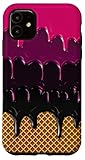 iPhone 11 Cute Goth Melting Ice Cream Oozing Dripping Gothic Edgy Alt Case