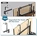 BUKFEN 6-Tier Over the Door Pantry Organizer, 2-in-1 Door Hanging or Wall Mounted Spice Rack, Heavy Duty Metal Storage Shelves with Adjustable Wooden Baskets for Kitchen Bathroom Closet