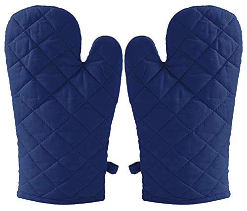 Kuber Industries Heat Resistant Cotton Kitchen Oven Mitt Microwave Glove Set, Non-Slip Grip and Hanging Loop for Kitchen, Cooking, Baking, Set of 2 (Blue) (B092DNZ6MK) Amazon Price History, Amazon Price Tracker