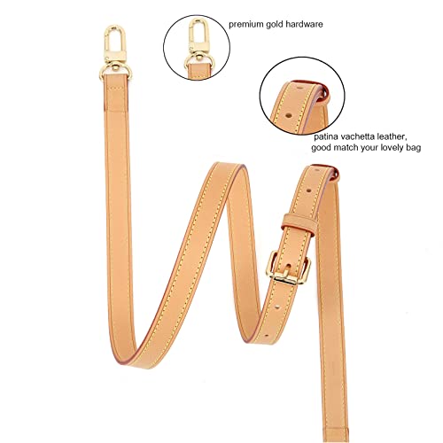 Vachetta Leather Cross Body Strap Medium Size Strap DIY Strap for Speedy 25 30 35 Shoulder Bag2