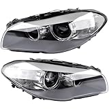 Left+ Right Side Xenon Headlights Replacement for 2011-2013 BMW 5 Series F18 F10 550i 535i 528i M5#63117271911 63117271912