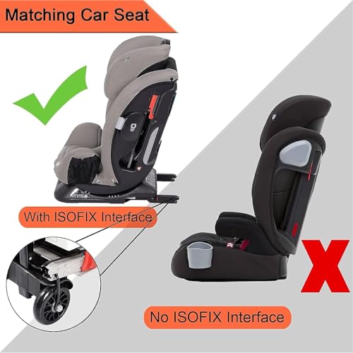 Image of Car Seat Trolly, Go Carts for Kids,Car Seat Carrier for Airport with Wheels and Compact Fold Travel