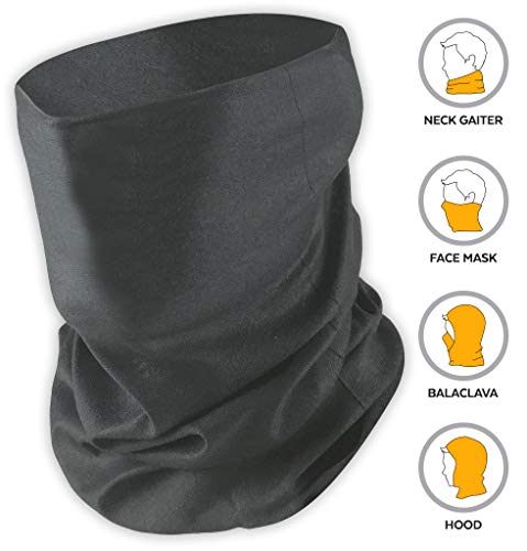 12-in-1 Headband [Solids] - Versatile Lightweight Sports & Casual Headwear - Bandana, Neck