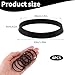 6 Pcs Rubber Seal Washers for Plumbing, 43mm Sink Drain Pipe Gasket, U Bend Seal Ring, for Odour Trap Siphon, 1/2 Inch Drain Pipe Fittings