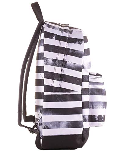 Invicta S.P.A. Backpack - Carlson - Black and White - Padded Laptop Pocket - American 27 L, One Size, Nero - Image 2