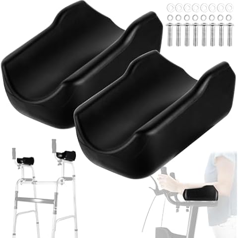 Roller Armrest Pads,Universal Replacement Armrest Pads for Upright Walkers,Ergonomic Arm Support Pads for Upright Walkers and Standing Walkers 2PCS Cover