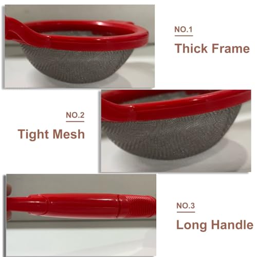 Image of Plastic Tea Strainer, Fine Mesh Sieve for Tea, Coffee, Milk & Green Tea | Kitchen Tea Strainer Sieve Chalni /Channi (Multicolour)