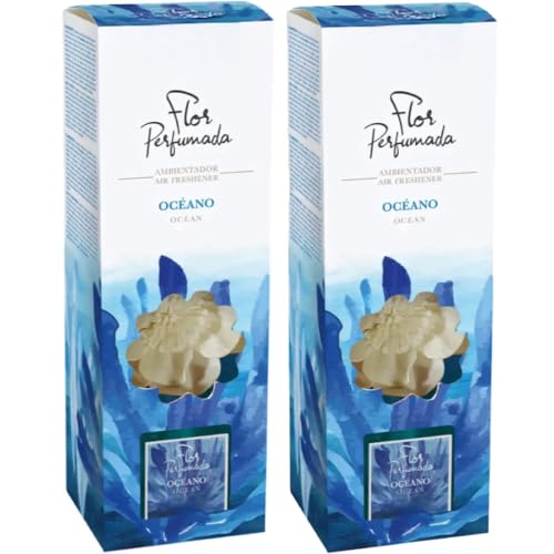 Pack de 2 Ambientador Mikado 90 ml-Aroma floral y envolvente para tu hogar.-Oceáno