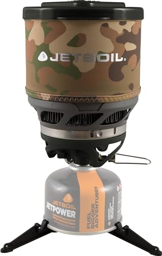 Jetboil MiniMo Camping and Backpacking Stove Cooking System with Adjustable Heat Control (Camo)