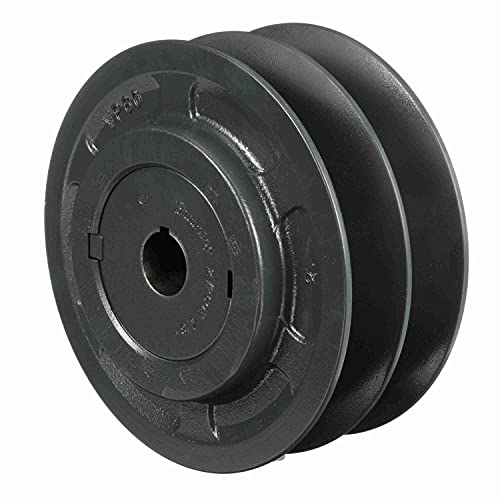 Browning 2VP60X7/8 Variable Pitch Sheave, 2 Groove, Finished Bore, Cast Iron Sheave, for 4L or A, 5L or B, 5V Section Belt