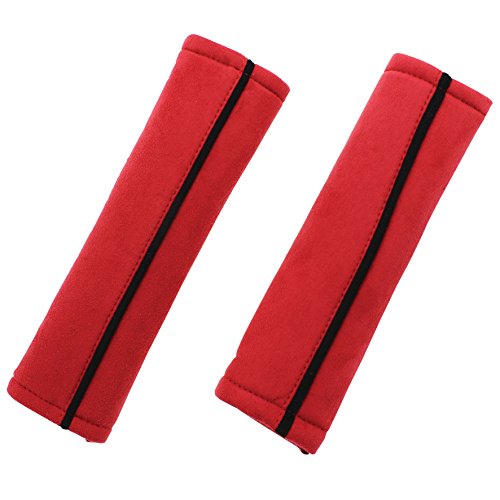 Sumex BPS4300 Juego de Almohadillas para Cinturón de Coche, Rojo, Set de 2