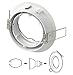BlueXP 3 Unidades Marco Redondo de Empotrables GU10 con Base Gu10 Anillo...