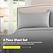 1500 Supreme Collection King Sheet Sets Light Gray Silver - Luxury Hotel Bed Sheets and Pillowcase Set for King Mattress - Extra Soft, Elastic Corner Straps, Deep Pocket Sheets, King Silver Gray