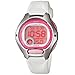 Casio Women's LW200-7AV Digital Watch with White Resin Strap