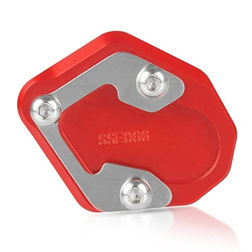 RSFIL Soporte Mobi Soporte Lateral CNC para Motocicleta, Soporte De Extensión De Ampliación para CFMOTO 700CL-X Adventure Heritage Sport CLX 700 2020-2021 (Color : Red Titanium2)