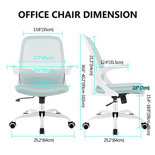 Erdom Office Chair, Ergonomic Desk Chair, Breathable Mesh Computer Chair, Comfy Swivel Task Chair With Flip-Up Armrests And Adjustable Height #TOP1