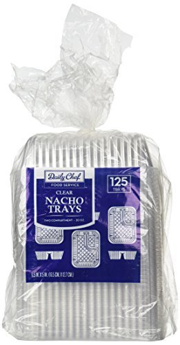 Disposable Clear Plastic Nacho Trays - 20oz by clear nacho