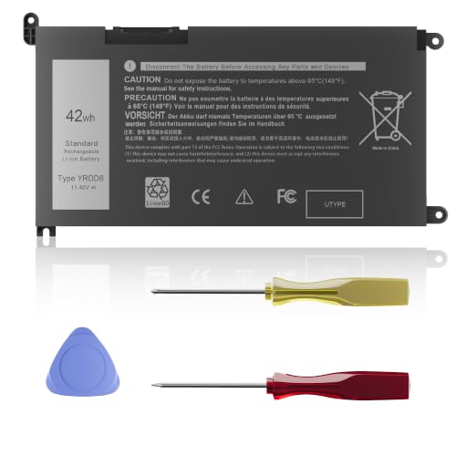 Menlonigt 42Wh YRDD6 1VX1H Battery for Dell Inspiron 3493