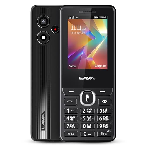 Image of Lava A2 Smart (2025) Dual SIM Keypad Mobile Phone - 2.4'' Big Display | Built-in UPI Payments | 1200mAh Battery | Bluetooth Feature | Camera | Auto Call Recording | and 9 Regional Languages - Black