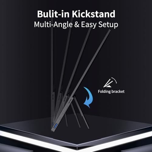 Image of Portable Monitor Gaming 2.5K 120Hz, 16 inch 2560x1600 QHD 16:10 400 Nits HDR FreeSync Portable Monitor w /Speaker Sleeve Case, External Screen for PC Laptop Game Console