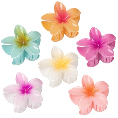 Pinzas de flores para el pelo en pack de 6 unidades para peinados veraniegos
