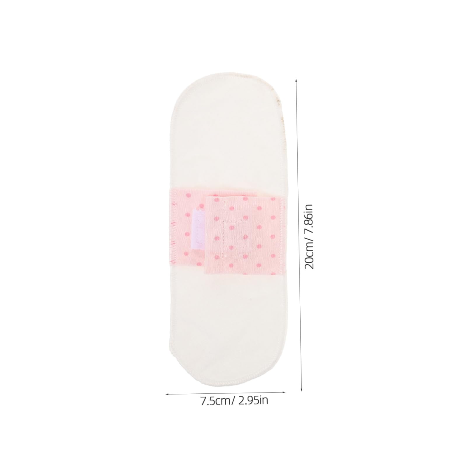 FRCOLOR 12piezas Compresas Menstruales De Algodón Reutilizables Almohadillas Absorbentes Lavables Diseño y Transpirable Para Mujeres y