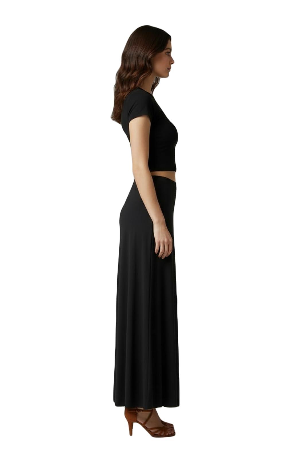 Pantagonna Donna Barcellona – Gonna Pantalone per Danza, Yoga, Pilates, Ballo da Sala e Latino Americano – Elegante e Comoda – Made in Italy – Nero o Nero/Lurex
