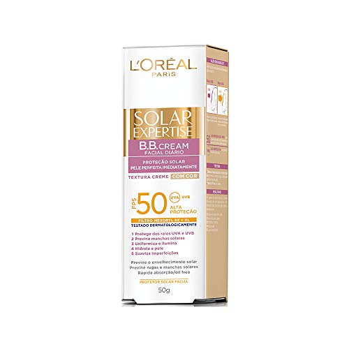Protetor Solar Facial BB Cream FPS 50 50g, L'Oréal Paris
