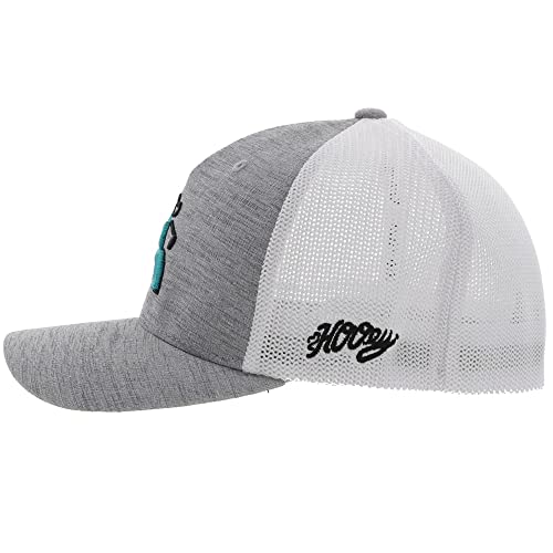 Hooey Golf 5-Panel Flexfit Mesh Back Hat With Logo (Large/X-Large, Grey/White) #TOP1