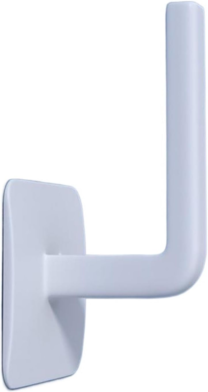 Hook Holder Bathroom Paper Towel Holder Kitchen Wall Hook Toilet Paper Stand Home Organizer(White)