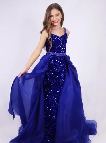 Girls Pageant Dresses Sequin Pageant Gown Halter Flower Girl Dresses for Wedding Tulle Kids Toddler Dress3