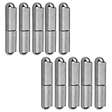 MOUNTAIN_ARK 10 Pack 3' x 5/8' Weld On Bullet Hinges, 304 Stainless Steel Lift Off Weldable Barrel Hinges for Welding Metal Gate, Trailer Ramp, BBQ Smoker, Boat