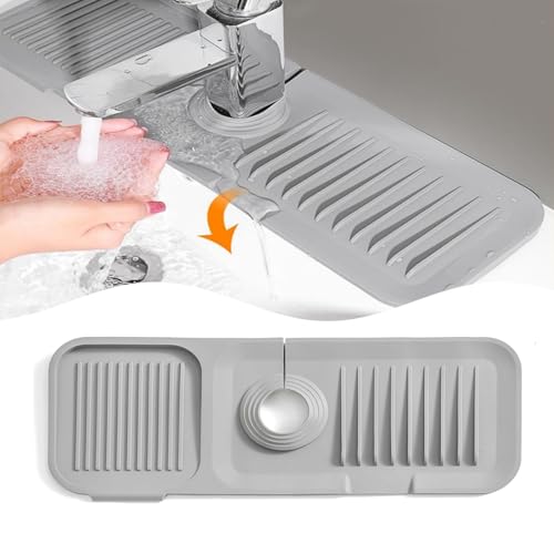 Juveximzy Faucet Mat for Kitchen Sink