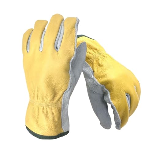 Guantes de soldadura de cuero anticorte con aislamiento de fuego talla L