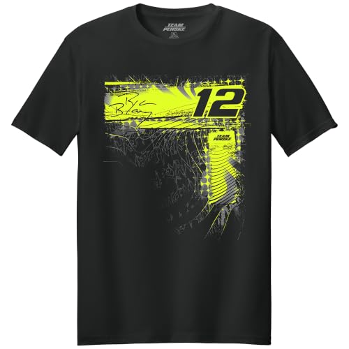 Classic Ink Ryan Blaney #12 T-Shirt - 2-Spot 5000 RB12 Automotive Racing Apparel - Large Black