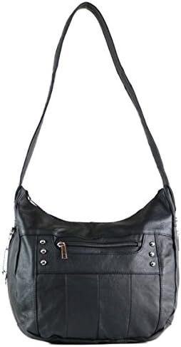 concealed Carry Purse - Pocket Hobo Gun Purse by Roma Leathers (Black)