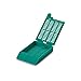 Globe Scientific 1094A Tissue Embedding Cassette with Attached Lid, Bulk, 35Â° Writing Area, Aqua, Pack of 1000