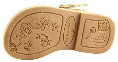 The Doll Maker Girl's Open Toe Glitter Sandal Flat for Little Kids4