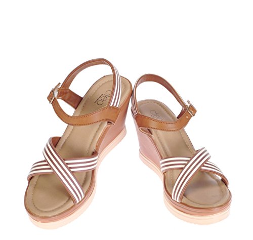 Image of CLEO by Khadim's Womens Faux Leather Wedges