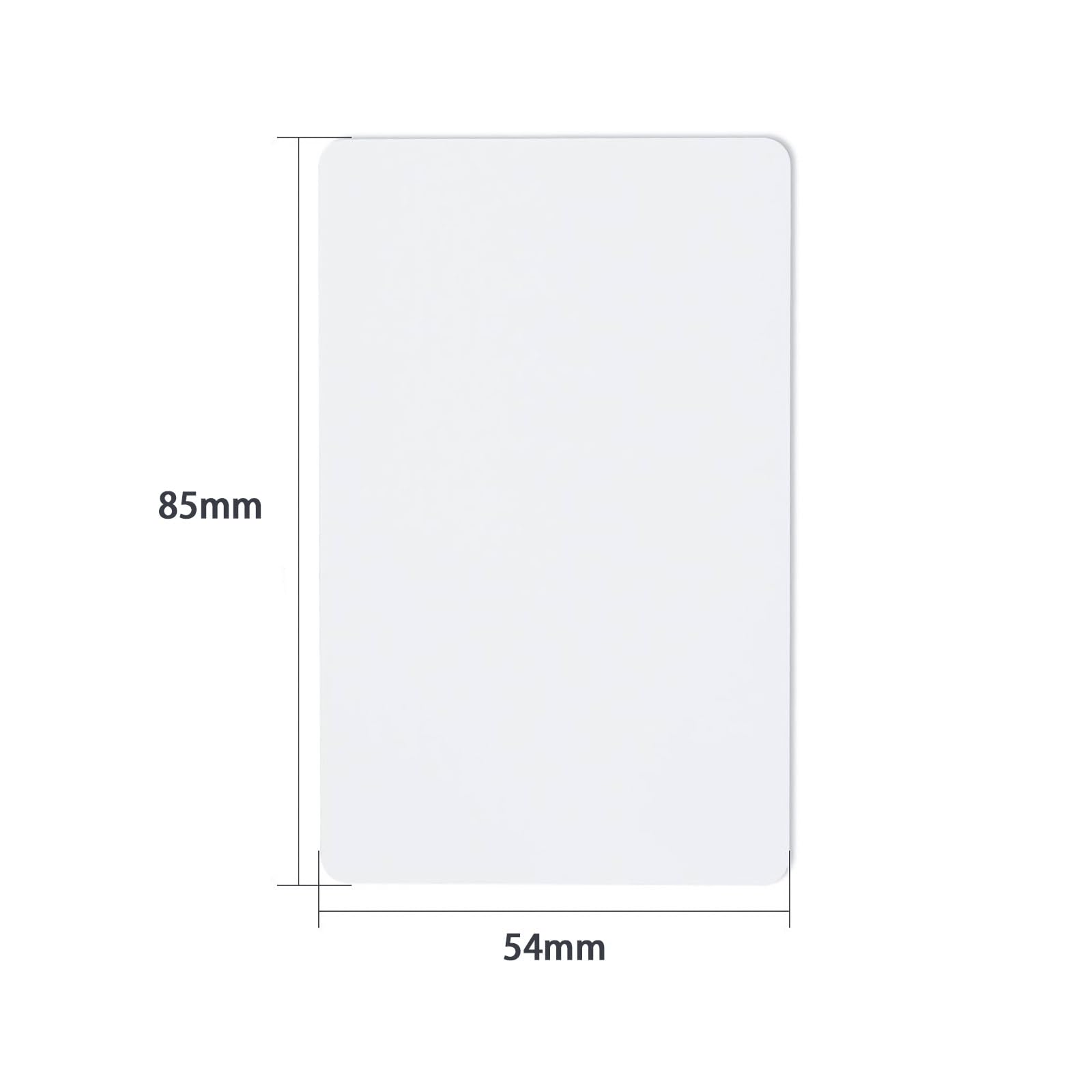 DEWIN 200 Pezzi RFID Card, Classic RFID Tag 13.56mhz Doppia Frequenza RFID Carta,Classic 1K 13.56MHz,Bianca ISO 14443A (Confezione da 200)